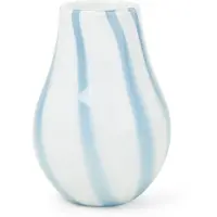 Fyrklövern Broste Copenhagen Ada Stripe vas 15,5 x 22,5 cm, Air Blue