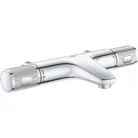 GROHE Grohtherm 1000 Performance, Krom, Metall, Vägg, Roterande kranvred, Dubbel, 1/2