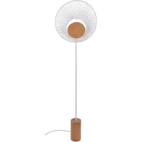 Forestier Golvlampa , Oyster, Vit, Vardagsrum, Metall, Design