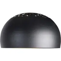 QAZQA Bågelampa XXL skärm svart