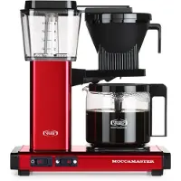 Moccamaster KBG 741 AO, Droppande kaffebryggare, 1,25 l, Malat kaffe, Röd