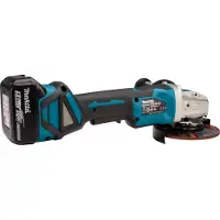 Makita DGA519RTJ DGA519RTJ Vinkelslip batteridriven 125 mm inkl. 2x batterier, inkl. laddare 18 V 5 Ah