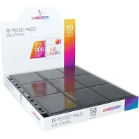 18-Fickorssidor Sidoladdning (50-pack) | För Standard och Japanska Kort | Hållbar Samlarorganisatör
