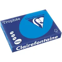 Clairefontaine ​​​​​​​120g A4 papper | karibisk blå | 1291PC | 250 ark