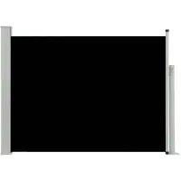 vidaXL Infällbar sidomarkis 120x500 cm svart