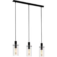 Eglo MONTEFINO LANGBORD 3L 110 SORT/KLAR