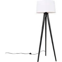 QAZQA Stativ svart med linneskärm vit 45 cm - Tripod Classic