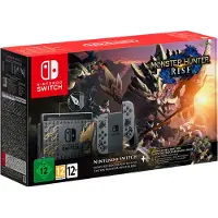 Nintendo Switch-konsol • Monster Hunter Rise Limited Edition + Monster Hunter Rise (kod) + Deluxe Kit DLC (kod)