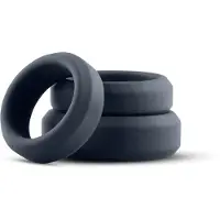 Huismerk - penisring set - silikon - 3-pack - grå
