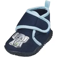 Playshoes Innesko 'Elefant' marinblå / ljusblå / ljusgrå