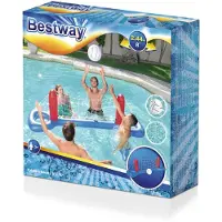 Bestway 52133, Uppblåsbart lekcenter, 3 År, Nylon, Vinyl, Blå, Röd, Vit