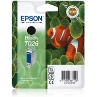 Epson T026 svart bläckpatron (original)