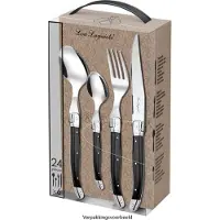 Lou Laguiole Tradition Bestickset 24 Delar - Bestickset Rostfritt Stål Antracit