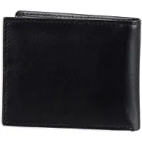 Tommy Hilfiger herrlderplnbok - Slim Bifold med 6 kreditkortsfickor och avtagbart ID -fnster svart dore en storlek