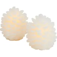 Sirius Home Sirius Clara Cone 2 st Set, H10cm, vit