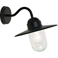 Airam Arvika väggarmatur IP44 svart E27 max 60W