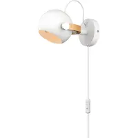 Halo Design Vägglampa , Vit, Glas