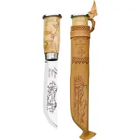 Marttiini Lapp 250010 Stainless, Curly Birch, fixed knife
