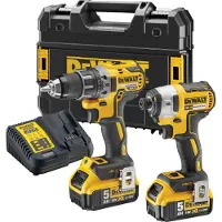 DeWalt DCK268P2T-QW borrskruvdragarsats 18 V 2 x 5,0 Ah, TSTAK