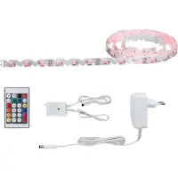 Paulmann FlexLED 3D Set RGB, 150 cm FlexLED, dimbar, Vitt / opal, Vardagsrum / matsal, Syntetmaterial, Modern