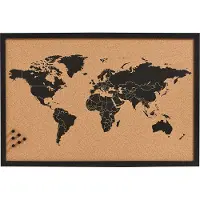 Zeller anslagstavla i kork World, 60x40 cm