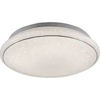JUST LIGHT LED taklampa Jupiter, dimbar, Vitt / opal, Vardagsrum / matsal, Syntetmaterial, Modern, LED-taklampa