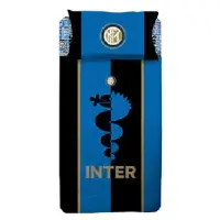 Inter Fotbolls påslakanset - 100% bomull - Barnsängkläder 140x200 cm - FC Inter