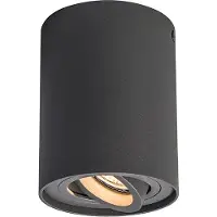 QAZQA Smart infälld spotlight mörkgrå lutbar inkl. WiFi GU10 - Rondoo Up