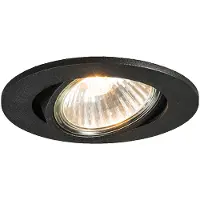 QAZQA Smart infälld spotlight svart justerbar inkl. Wifi GU10 - Cisco