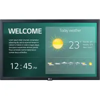 LG 22SM3G-B - 22 Diagonal klass (21.5 visbar) - SM3G Series LED-bakgrundsbelyst LCD-skärm - digital skyltning med integrerat Pro:Idiom - 1080p 1920 x 1080 - svart