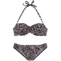 LASCANA Bikini brun / svart / naturvit