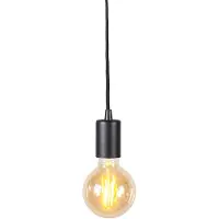 QAZQA Smart taklampa svart inkl. WiFi G95 - Facil
