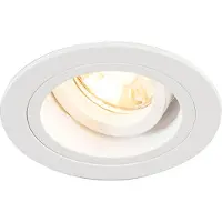 QAZQA Smart infälld spotlight vit rund justerbar inkl. Wifi GU10 - Chuck