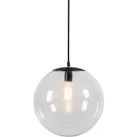 QAZQA Smart pendellampa transparent 35 cm inkl WiFi A60 - Pallon