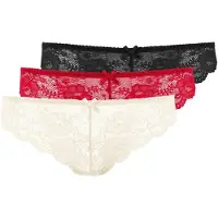 LASCANA String kräm / röd / svart