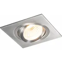 QAZQA Smart infälld spotlight stål inkl. WiFi GU10 Tiltbar - Lock 1