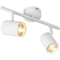 QAZQA Modern spotlight vit inkl. 2 WiFi GU10-lampor justerbar - Jeana