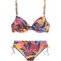 Sunseeker Bikini blå / limone / pitaya / gammalrosa