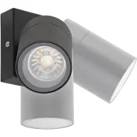 QAZQA Smart utomhusvägglampa svart IP44 inkl. WiFi GU10 - Solo
