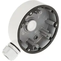 Hikvision DS-1280ZJ-DM46 - Kamerakopplingsdosa - inomhus, utomhus - vit - för 5 MP Fixed Mini Dome Network Camera Pro Series EasyIP 2.0 Plus with AcuSense