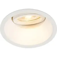QAZQA Smart infälld spotlight vit inkl. WiFi GU10 justerbar - Alloy