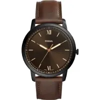 Fossil Analog klocka mörkbrun