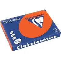 Clairefontaine 80g A3 papper | kardinalröd | 1883PC | 500 ark [5,2kg]