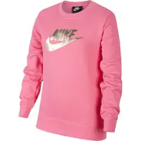 Nike Graphic Logo Svart Långärmad French Terry Crew Barntröjor CU8518 010