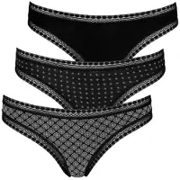 LASCANA String grå / svart