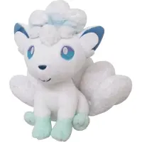 Sanei PP61 Alolan Vulpix Pokémon All Star Samling Fyllt Plush, 7", 156-180 månader