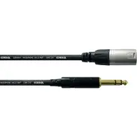 Cordial CFM1,5MV XLR Adapterkabel [1x XLR-hankontakt - 1x Teleplugg 6.35 mm] 1.50 m Svart