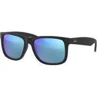 Ray-Ban Solglasögon Justin 4165 622/55 Svart Blå Spegel