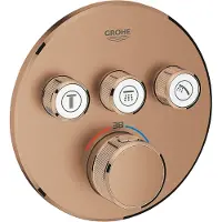GROHE Grohtherm SmartControl inbyggd termostat med 3 ventiler