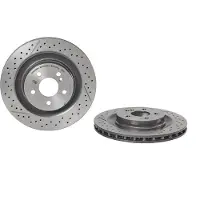 Brembo Bromsskiva 9925741 bak, ventilerad, slits, höggradigt förkolnad, 1 Stycke